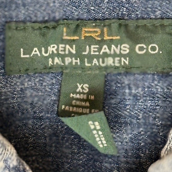 LRL LAUREN JEANS CO.  Light Blue Jean Jacket - Picture 4 of 10